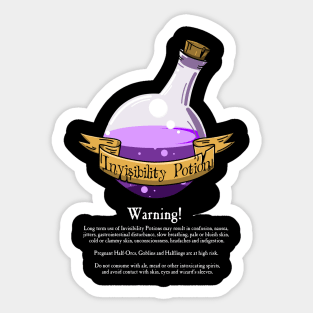 Invisibility Potion Sticker